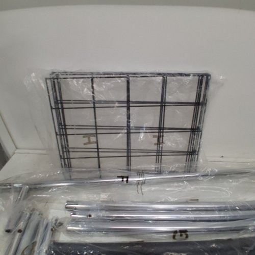 LUXSPIRE ADJUSTABLE HEAVY DUTY DOUBLE ROD CLOTHES RACK WITH LOCKABLE WHEELS - 600LBS MAX - 64" TO 73" X 47.6" TO 67" - BLACK/SILVER (MODEL: WD-1023C) image 6