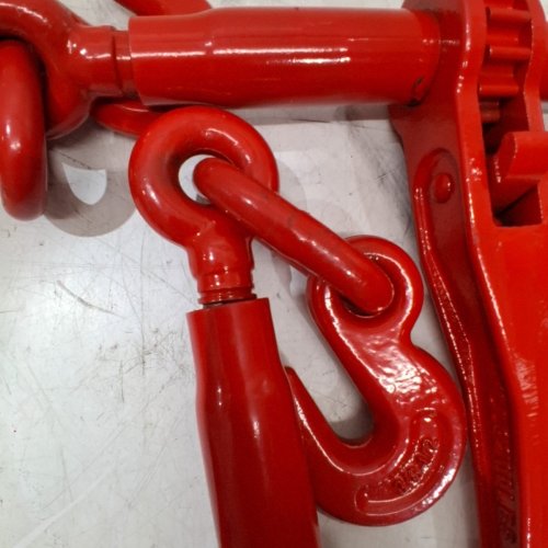 4PC VEVOR RATCHET BINDERS/SECURE WORKING LOAD HOOKS WITH ADJUSTABLE LENGTH - 9215LB CAPACITY - RED (MODEL: JL3/8-1/2-04P) image 3