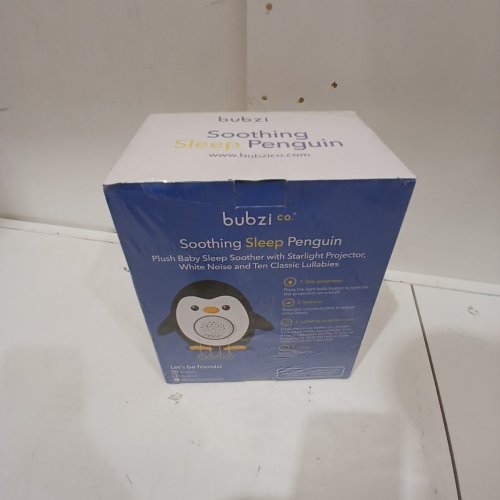 BUBZI CO PORTABLE PENGUIN BABY LULLABY, WHITE NOISE MACHINE AND TODDLER SLEEP AID image 3