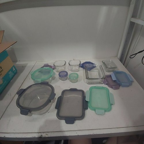 20PC ELLO COLOR LOCK MIXED MEAL PREP GLASS FOOD STORAGE CONTAINERS - ASSORTED COLORS (MODEL: 1969922) image 2