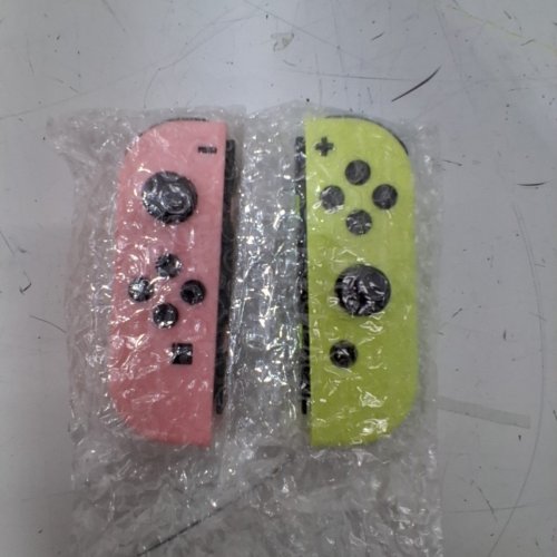 2PC ZNIKVW JOY-CON THIRD PARTY J-CON PADS CONTROLLERS (L/R) FOR NINTENDO SWITCH - LIGHT PINK/LIGHT YELLOW image 2