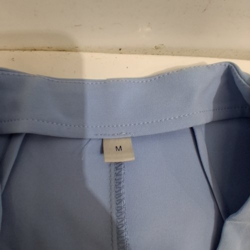 2PC WOMEN'S CHIC BUSINESS BLAZER AND SKIRT SET - MEDIUM - LIGHT BLUE image 3