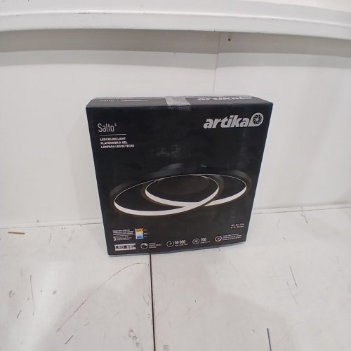ARTIKA SALTO LED FLUSH MOUNT LIGHT - 14" - MATTE BLACK (MODEL: FM-SA-BL) image 3