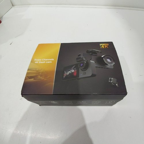 KYLTOOR 3 CHANNEL DASH CAM 4K DASH CAM FRONT AND REAR INSIDE CAR CAMERA - BLACK (MODEL: Y15(JMW)) image 4