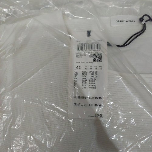 GERRY WEBER KNITTED LONG SLEEVE - SIZE 10 / MEDIUM - WHITE/CREAM (STYLE : 190144-57003) image 3