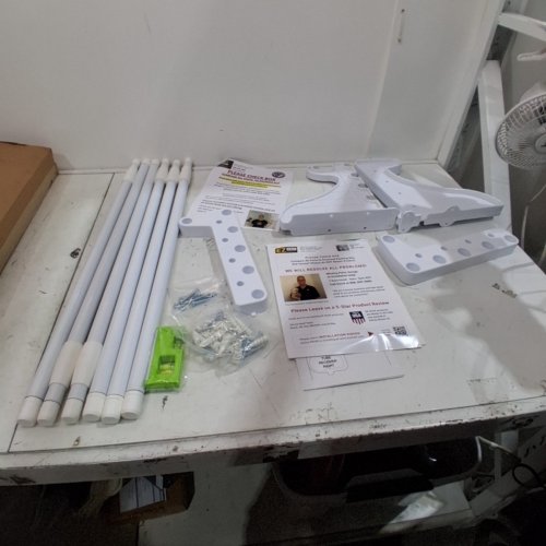 EZ SHELF CLOSET SHELF AND ROD KIT 29" - 49" - WHITE image 2