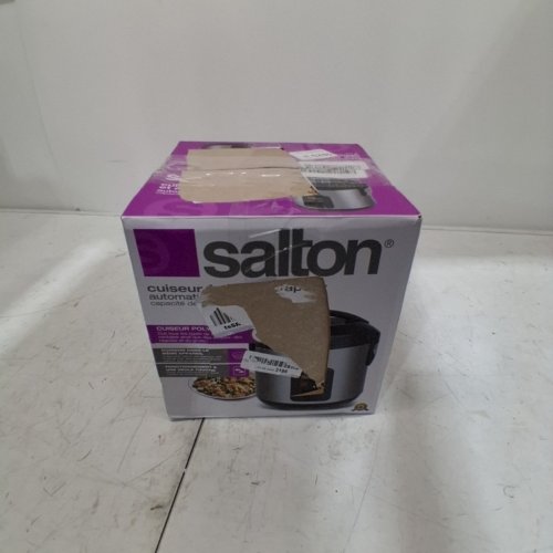 SALTON AUTOMATIC RICE COOKER WITH FOOD STEAMING BASKET - 8CUP - STAINLESS (MODEL: RC2027) image 6