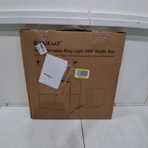 PULUZ PORTABLE RING LIGHT STUDIO BOX - 20" X 20" - 30W - 15 V - 25 LM - 3200K-6500K - BLACK/MULTI-COLOUR (MODEL: PU5051US) image 3