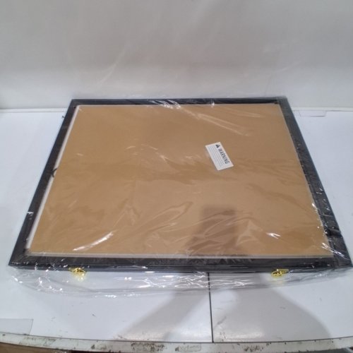 VERANI JERSEY FRAME DISPLAY CASE WITH 98% UV PROTECTION - 31" X 23" - BLACK/CLEAR image 3