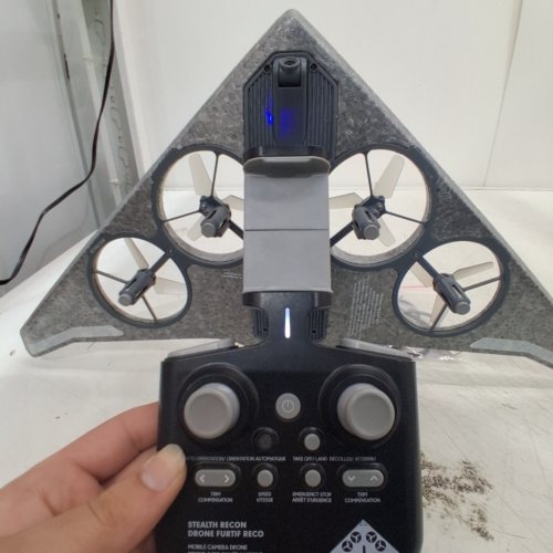 SHARPER IMAGE STEALTH RECON VIDEO DRONE WITH LIVE STREAMING CAMERA - GREY (MODEL:1213022160-2) image 3