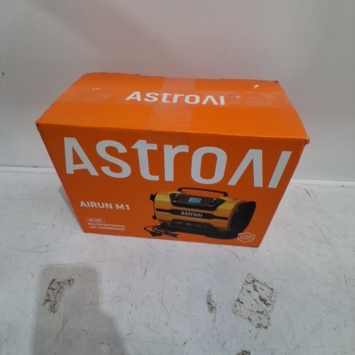 ASTROAI PORTABLE HEAVY DUTY TIRE INFLATOR PUMP, AUTO SHUTOFF WITH SCREEN, 12 V - YELLOW (MODEL: AIRUN M1) image 5