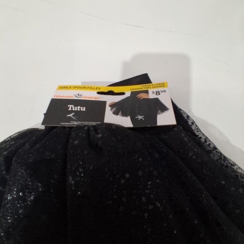 GIRL'S WAY TO CELEBRATE! SEQUIN TUTU - LARGE/EXTRA LARGE - BLACK image 3