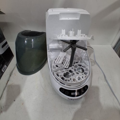 BABYBREZZA BOTTLE WASHER PRO 3-IN-1 WASHER/STERILIZER/DRYER - HOLDS 4 BOTTLES - BLACK/WHITE (MODEL: BRZ0103) image 3
