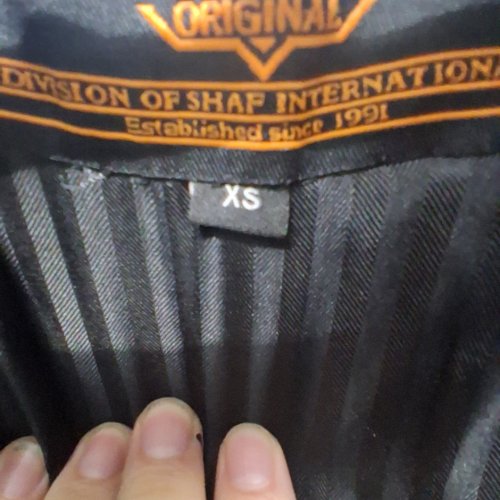 MENS BOSTON HARBOUR LEATHER JACKET - EXTRA SMALL - BLACK image 5