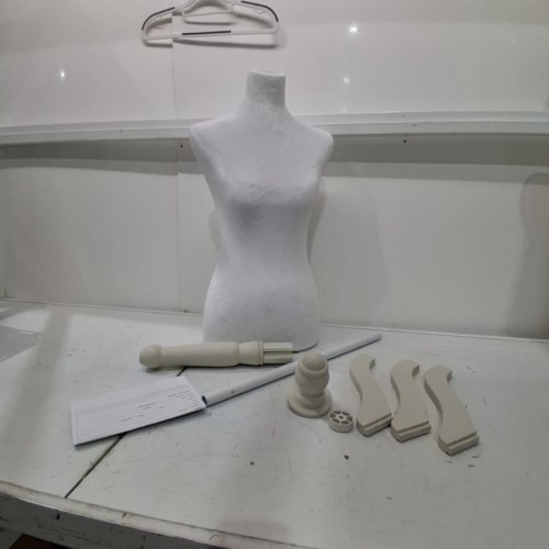 MEETINGHOME DRESS FORM MANNEQUIN - 58" - 67" - WHITE/BEIGE - (MODEL: MQ-FL2104-WHITE) image 2