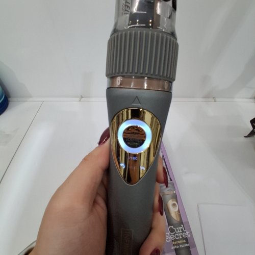 CONAIR INFINITIPRO CURL SECRET CERAMIC AUTO CURLER - 3/4" - GREY/ROSE GOLD (MODEL: CD1031C) image 2
