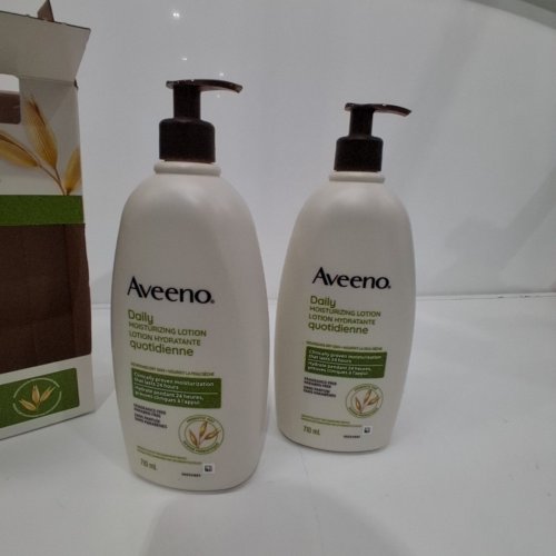 2PK AVEENO FRAGRANCE FREE DAILY MOISTURIZING LOTION - 710ML EACH image 2