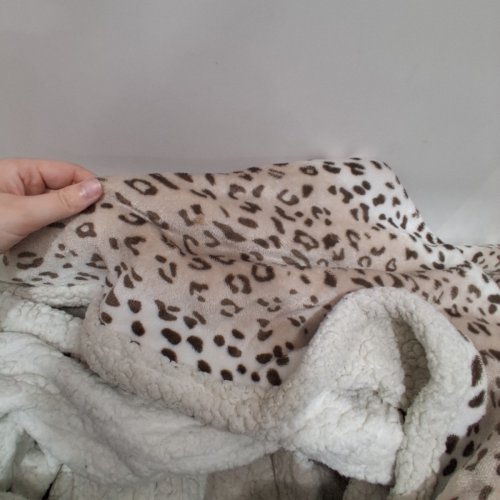 SHERPA LINED HEATED BLANKET WITH 4 HEAT SETTINGS - FULL - CHEETAH PRINT (MODEL: WDJ-EBA-BL-FF) image 5