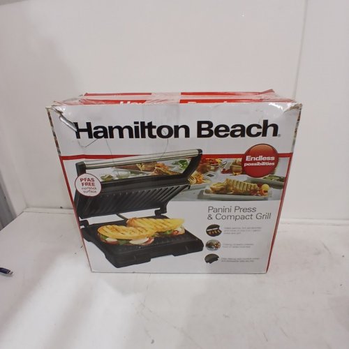 HAMILTON BEACH PANINI PRESS & COMPACT GRILL (MODEL: 25441C) image 6