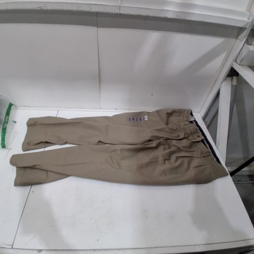 MENS DOCKERS RELAXED COMFORT PLEATED KHAKIS - 36W X 29 L - DARK PEBBLE image 3