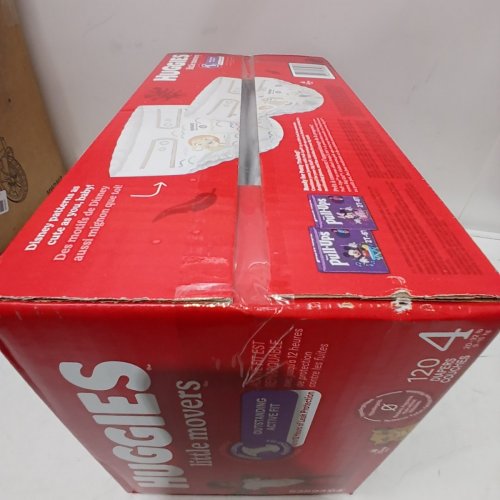 120PK HUGGIES LITTLE MOVERS DIAPERS WITH WETNESS INDICATOR - SIZE 4 - LIONKING image 3