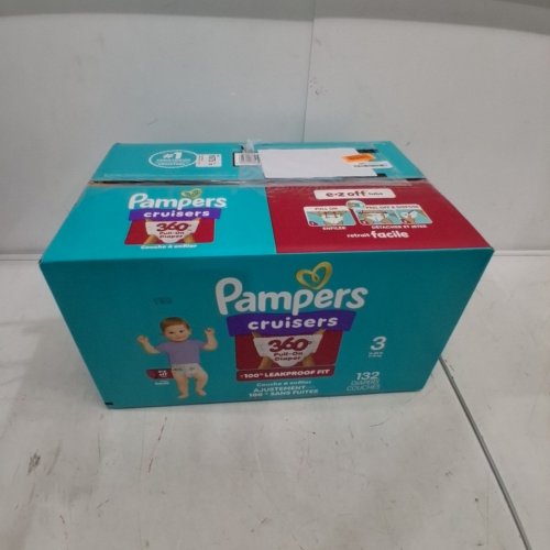 132PK PAMPERS CRUISERS 360° GAP-FREE FIT DISPOSABLE BABY DIAPERS - SIZE 3 (16-28LBS) image 2