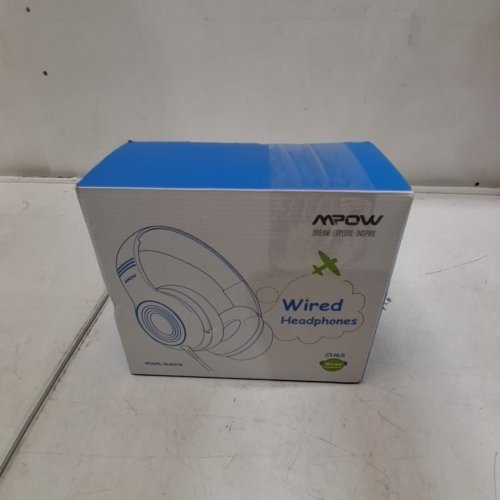 KIDS MPOW CH6S WIRED OVER-EAR HEADPHONES WITH 85DB/94DB VOLUME LIMITER AND IN-LINE MIC - BLACK/BLUE (MODEL: BH297B) image 6