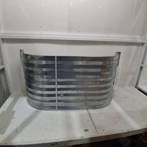 2PK STEEL STRAIGHT AREA WINDOW WELLS - 1FT 11" X 3FT 7" - SILVER STEEL image 2