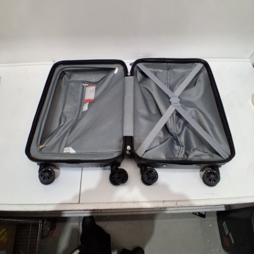 COOLIFE LUGGAGE EXPANDABLE SUITCASE CARRY ON - 20" - GREY (MODEL: YD000060) image 3