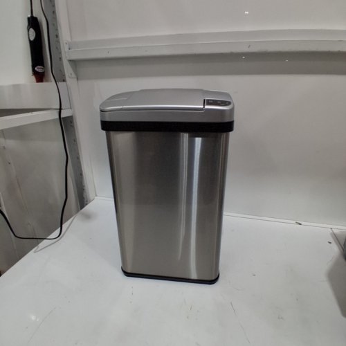 ITOUCHLESS STAINLESS STEEL SENSOR TRASH CAN WITH DEODERIZER AND FRAGRANCE - 4gal 18" - SILVER - (MODEL - MT04SS) image 3