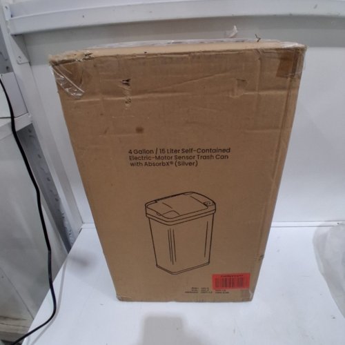 ITOUCHLESS STAINLESS STEEL SENSOR TRASH CAN WITH DEODERIZER AND FRAGRANCE - 4gal 18" - SILVER - (MODEL - MT04SS) image 4