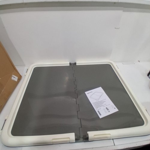 AMAZON BASICS DOG TRAINING PAD HOLDER MEDIUM / LARGE - 28" X 34" - CHARCOAL / WHITE (MODEL: B0DP3YWDNT) image 2
