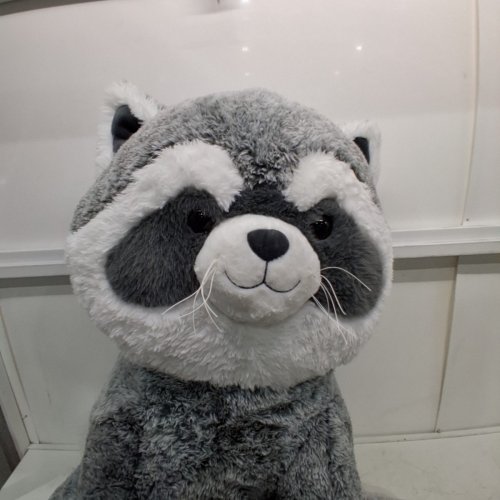 HUGFUN JUMBO PLUSH RACCOON STUFFED ANIMAL - 34.5" - GREY (MODEL: 1851455) image 4