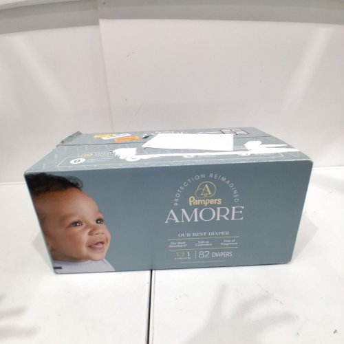 82PK PAMPERS AMORE MOST ABSORBENT AND BEST DIAPER - SIZE 1 - WHITE (UPC: 03077224453) image 2