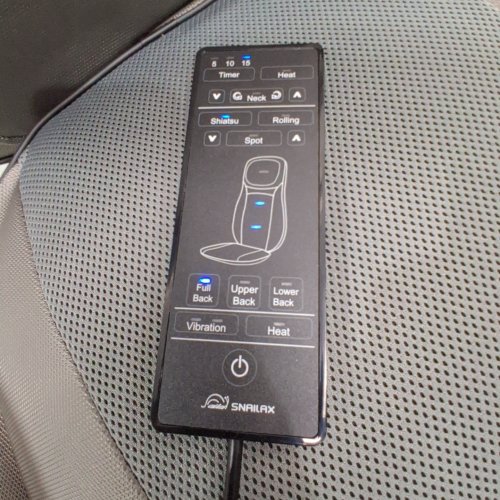 SNAILAX SHIATSU NECK & BACK MASSAGER MASSAGE CHAIR PAD WITH HEAT - SL-233 image 2