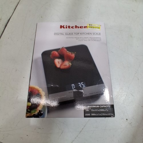 KITCHENAID GLASS SURFACE DIGITAL SCALE - 11LB CAPACITY - BLACK (MODEL: KQ908CAN) image 5