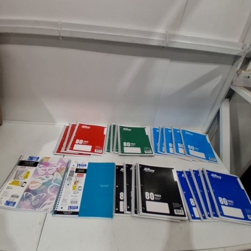 24PC ASSORTED NOTEBOOKS - VARIOUS PAGE COUNTS image 2