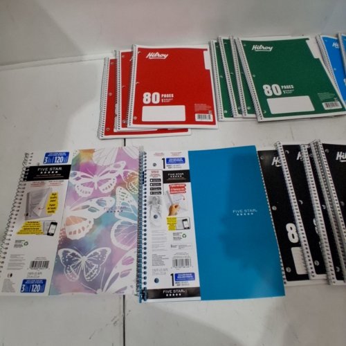 24PC ASSORTED NOTEBOOKS - VARIOUS PAGE COUNTS image 3