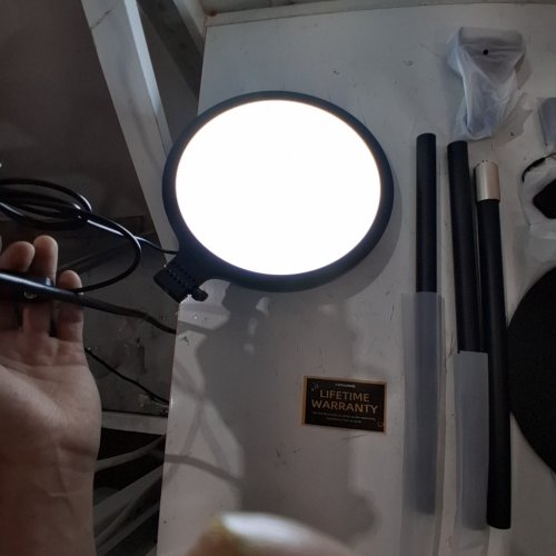 VIMOSE 10" RING FILL LIGHT WITH STAND AND PHONE HOLDER - INCLUDES REMOTE - USB POWERED - 60" - 72" - BLACK image 2