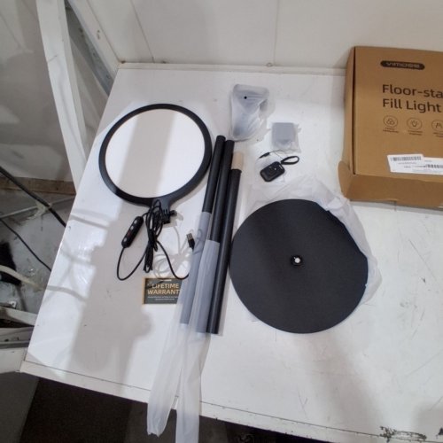 VIMOSE 10" RING FILL LIGHT WITH STAND AND PHONE HOLDER - INCLUDES REMOTE - USB POWERED - 60" - 72" - BLACK image 4