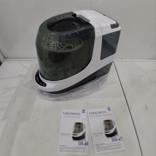 BABYBREZZA BOTTLE WASHER PRO 3-IN-1 WASHER/STERILIZER/DRYER - HOLDS 4 BOTTLES - BLACK/WHITE (MODEL: BRZ0103) image 3