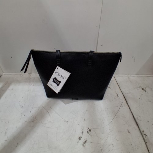 BUFFALO DAVID BITTON LEATHER TOTE SHOULDER BAG - BLACK (MODEL: 2012486) image 2