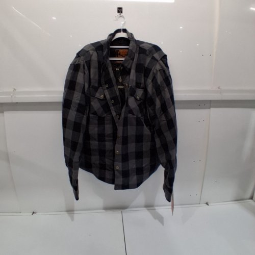 MEN'S MILWAUKEE PERFORMANCE PLAID FLANNEL LONG SLEEVED SHIRT WITH ARAMID BY DUPONT FIBERS - EXTRA LARGE - CHARCOAL GREY (STYLE: MPM1630) image 2