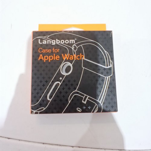 2PK LANGBOOM HARD CASES WITH SCREEN PROTECTOR - 45MM - FIT FOR SERIES 10 - BLACK image 3