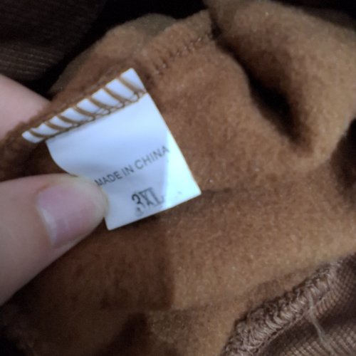 WOMEN'S PULL OVER HOODIE - 3XL - BROWN image 3