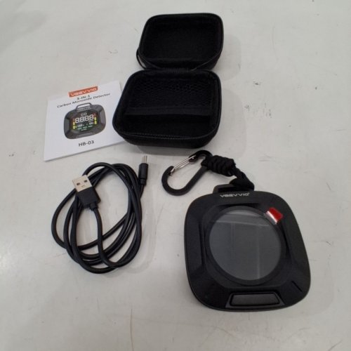 VEEVVIO 3-IN-1 CARBON MONOXIDE DETECTOR - BLACK (MODEL: HB-03) image 4