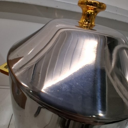 VEVOR HOT & COLD BEVERAGE DISPENSER WITH ALCOHOL BURNER - 3.4GAL. - STAINLESS STEEL/GOLD (MODEL: WNS-GZD13) image 4
