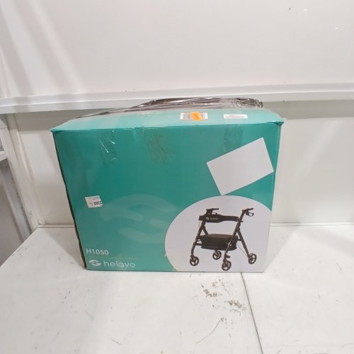 HELAVO BARIATRIC EXTRA WIDE HEAVY DUTY ROLLATOR WALKER - 500LBS CAPACITY - BLACK (MODEL: H1050) image 4