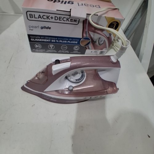 BLACK+DECKER PEARL GLIDE STEAM IRON - PINK AND WHITE (MODEL: IR2398C) image 3