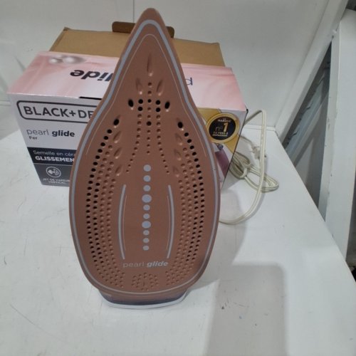 BLACK+DECKER PEARL GLIDE STEAM IRON - PINK AND WHITE (MODEL: IR2398C) image 4